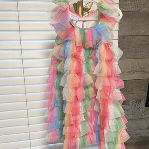 Iris & Ivy Multicolor Ruffled Dress